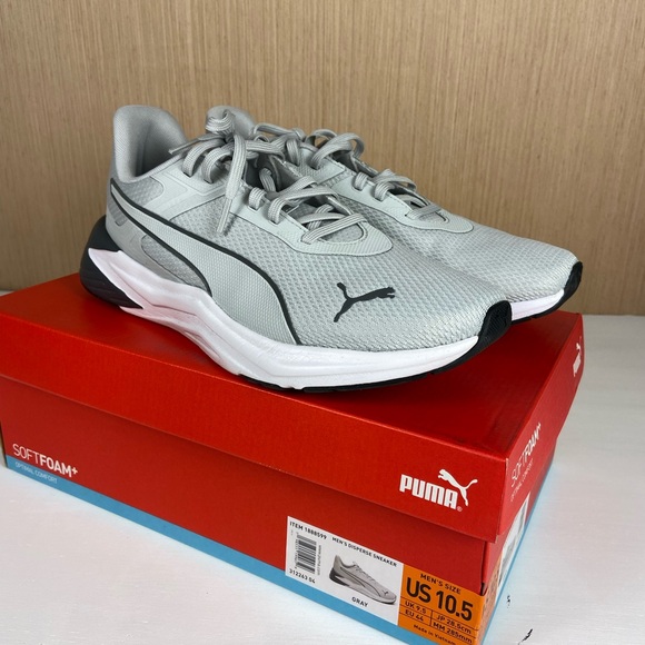 Puma Other - Puma Disperse Running Sneakers Gray SoftFoam+ Men’s Size 10.5 Athletic Shoes
